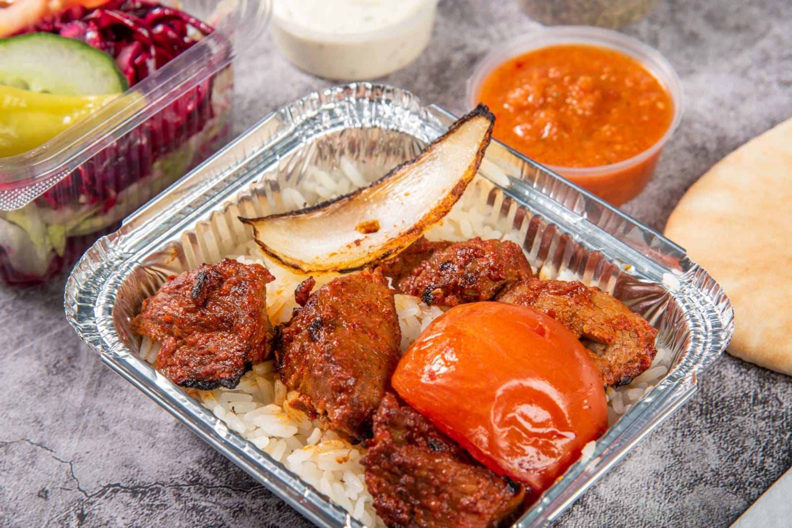 Med Lamb Shish Kebab